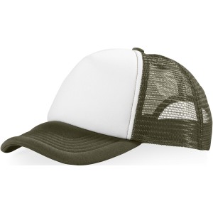 Trucker 5 paneles baseball sapka, z�ld/feh�r